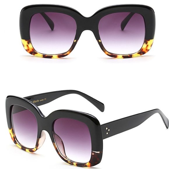 *Last Pair* NEW Oversized Thick Square Sunglasses - Picture 2 of 4